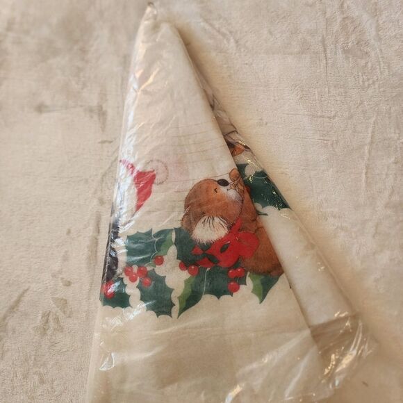 Vintage Christmas Enchantments Tree Skirt with Critter Sitters - Picture 7 of 9